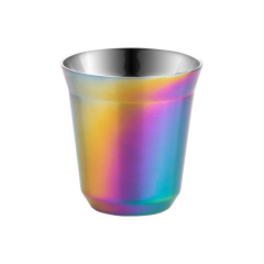 80ml/160ml Mini Double Wall Stainless Steel Coffe Mug