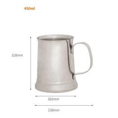 15oz Stainless Steel Beer Mug