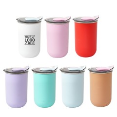 10oz Stainless Steel Wine Tumbler Cup With Lid