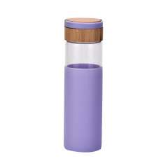 Glass Water Bottle with Silicone Sleeve