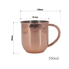550ml Copper Plated Moscow Mule Mug