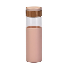 Glass Water Bottle with Silicone Sleeve