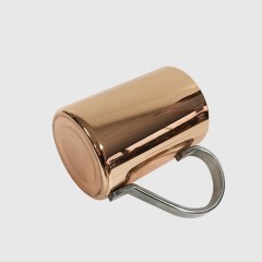 350ml/11.6oz 304 Stainless Steel Copper Plated Wine Mug,Coffee Mug
