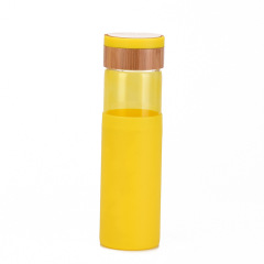 Glass Water Bottle with Silicone Sleeve