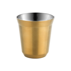 80ml/160ml Mini Double Wall Stainless Steel Coffe Mug