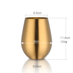 500ml/16.6oz Colorful Stainless Steel Mugs