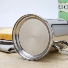 350ml/500ml Double Wall Stainless Steel Beer Mug with Handle