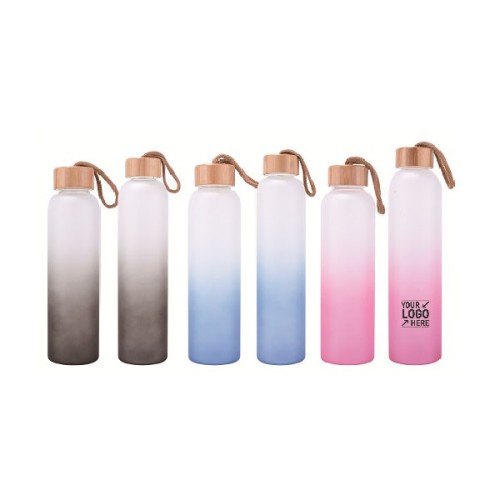 Gradual Color Single Wall Glass Bottle