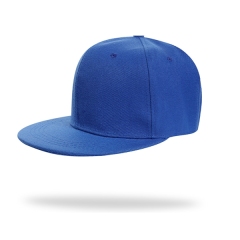 Structured 6 Panel Custom Flat Bill Caps w/ Plastic Snapback