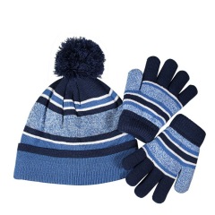 Kids Hat Scarf Gloves Toddler Winter Knit 2 Set