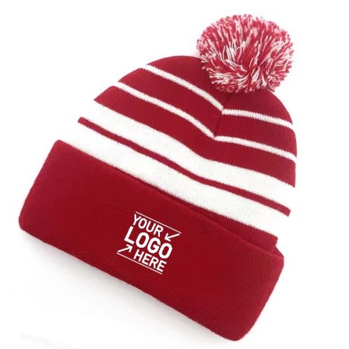 Two Tone Rib Knit Beanies
