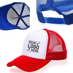 5 Panel Mesh Trucker Caps w/ Foam Crown & Plastic Snapback
