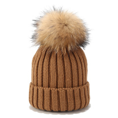 Pom Pom Winter Knit Beanie Hat