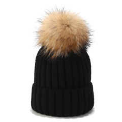 Pom Pom Winter Knit Beanie Hat