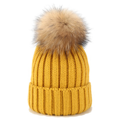 Pom Pom Winter Knit Beanie Hat