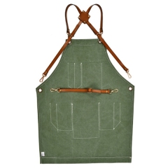 Green Waxed Canvas Tool Apron
