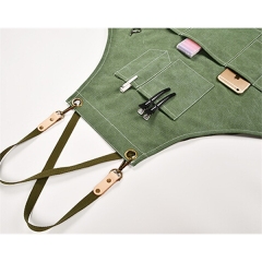 Green Waxed Canvas Tool Apron