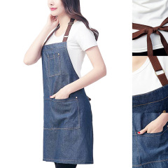 Multi-Pocket Denim Apron