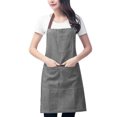 Multi-Pocket Denim Apron