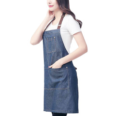 Multi-Pocket Denim Apron