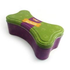 Bone Shaped Tin Box with Lid
