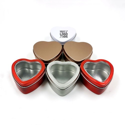 Mini Tinplate Heart-Shaped Wedding Candy Box