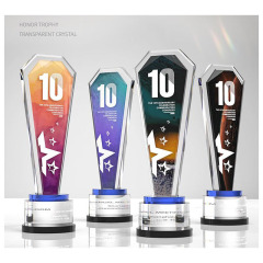 Colorful Crystal Trophy Award