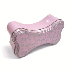 Bone Shaped Tin Box with Lid