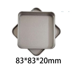 Plated Round Edge Metal Rectangular Tin Box Container