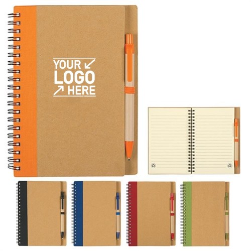 Eco Spiral Notebook with Pen