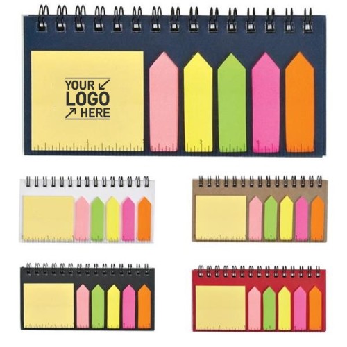 Ruler Sticky Note Coil Notebook