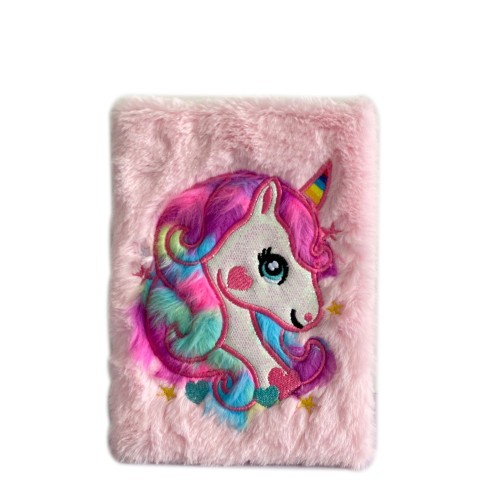 Plush Lovely Unicorn Notebook for Girls