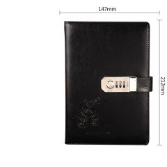 A5 Password PU Notebook