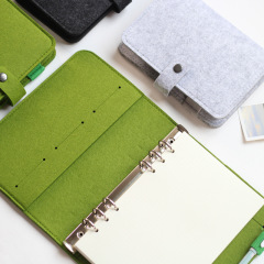 Ring Binder Cover Wool Felt Journal Notebook