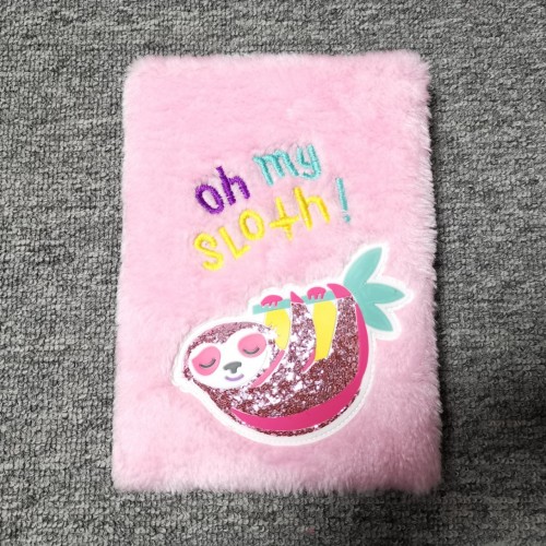 Customized Lovely Plush Notebook