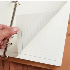 Leather Journal A6 Refillable Binder Notebook