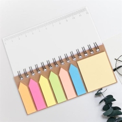 Ruler Sticky Note Coil Notebook