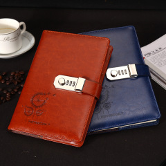 A5 Password PU Notebook