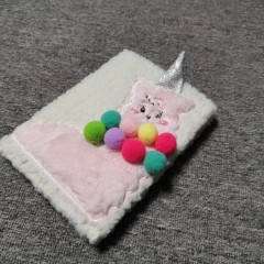 Customized Lovely Plush Notebook