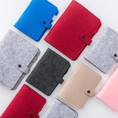 Soft Felt Cover Sprial Notebook