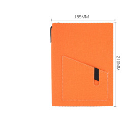 Hardcover Notebook With Pen Holder & Phone Pocket