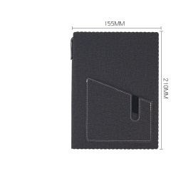 Hardcover Notebook With Pen Holder & Phone Pocket