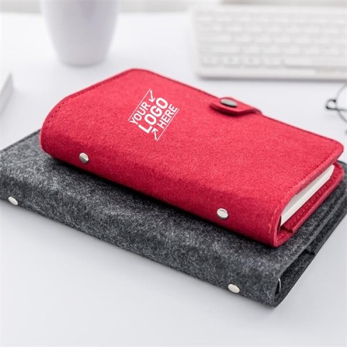 Soft Felt Cover Sprial Notebook
