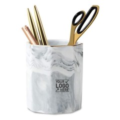 Ceramic Marble Pattern Pencil Cup