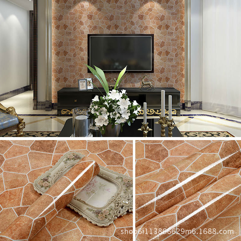 Sand yellow stone pattern 60cm wide * 1m long/piece