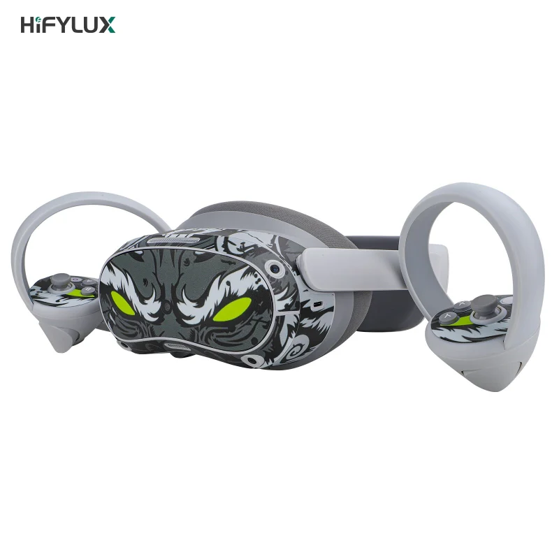 Hifylux PVC Stickers VR Headset and Controller Virtual Reality Decal Skin Protective Accessories for PICO 4