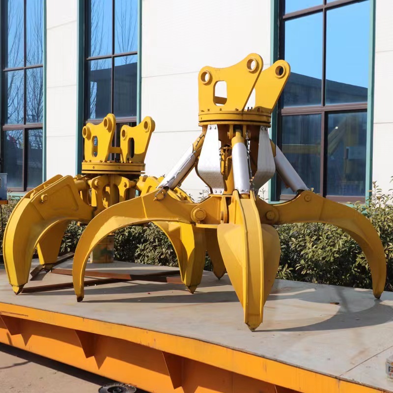Factory Direct Sale Orange Peel Grapple Hydraulic Multi Disc Grab