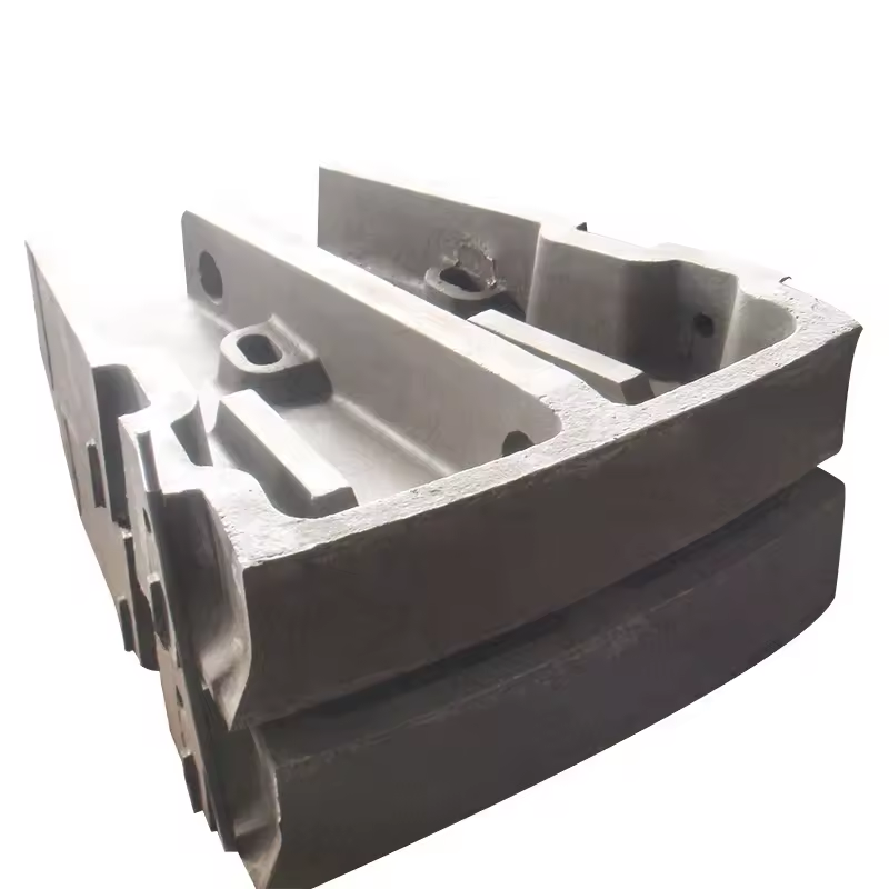 Mn22Cr2 mining machinery wear parts alloy steel casting crusher fixed jaw plate
