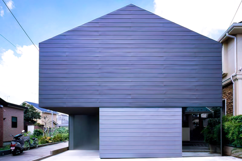 Houses with exterior walls made of aluminum panels