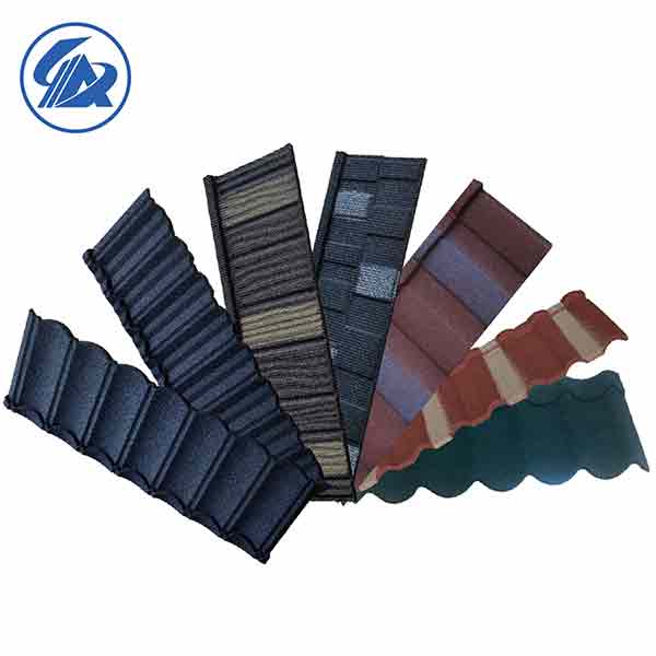 China Manufacture Wholesale Colorful Stone Coated Steel Roof Tiles Zinc Sheet Roof Tiles for house